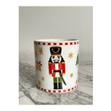 Vivas Xmas Wonderland Double Fincan Kulpsuz Kahve Fincanı (Fincanın 3 Yönünde 3 Görsel Vardır)