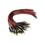 VİVATECH Güvenlik Kamerası 12V Dc Erkek Power Jack Dc Jak Kablo Bağlantı Kablosu -100 Adet