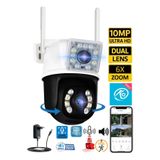 VİVATECH Okam Pro3012 Çift Kameralı 10MP Hareket Takipli Gece Sensörlü Çift Siren Su Geçirmez Wifi Ip Kamera