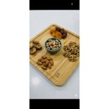 Vivatti Bambu Kare Servis Sunum Tabağı Çerezlik Sunumluk 20 cm