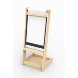 Vivaverse Doğal Ahşap Rulo Kağıtlı Çizim Tahtası – Montessori Uyumlu Eğitici | Kafe, Ofis, Çocuk | Kolay Kurulum