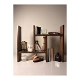 VIVECA Çok Amaçlı Ahşap Dekoratif Raf | Kitaplık – Düzenleyici – Mutfak & Banyo Organizer| 53x42x9 cm