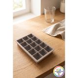 Vivenda Kare Buzluk Silikon 15'li Kolay Çıkan Buz Kalıbı Küp Buzluk Dondurucu Buz Kabı 19X12X3,5 cm - Çok Renkli