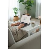 Vivenda Katlanabilir Yatak Üstü Keyif Sehpası – Laptop & Kahvaltı Sehpası 56×36 cm - 56 x 36 - Beyaz