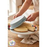 Vivenda Silikon Cheesecake Kalıbı Kulplu Dalgalı Yuvarlak Pasta Kek Kalıbı Platinum Silikon 28 cm