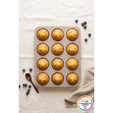 Vivenda Silikon Muffin Kalıbı 12 Gözlü Kek Cupcake Kalıbı Zahmetsiz Ayrılan Fırın Kalıbı 30,5 cm - 20 x 30 cm