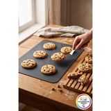 Vivenda Silikon Pişirme Matı Fırın Tepsisi Kaymaz Kurabiye Pişirme Kağıdı Alternatifi 40X30 cm - 40 x 30 cm