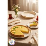 Vivenda Tırtıklı Kenarlı Silikon Turta Kalıbı Xl Kulplu Esnek Kolay Çıkan Tart ve Kiş Için 26 cm