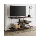 Vivense Adler Siyah Metal Ahşap Tv Ünitesi - 120 cm x 40 cm x 60 cm