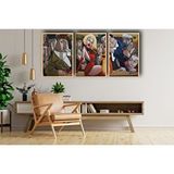 Vivense Ahşap Çerçeveli Caz Bar Tablo Tablo Seti, 50x70