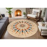 Vivense Aida Home Rienes Yuvarlak Salon Halisi, 160x160 Çok Renkli