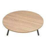 Vivense Alesta Ahşap Kaplama Katlanabilir Yer Sofrası, 100 cm Çap, 21 cm Yükseklik - Sonomo - 100 cm x 100 cm x 5 cm
