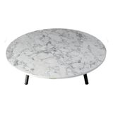 Vivense Alesta Beyaz Desenli Katlanabilir Yer Sofrası, 90 cm Çap, 21 cm Yükseklik - 90 cm x 90 cm x 5 cm