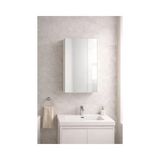Vivense Alesta Tek Kapaklı Üst Aynalı Ülavabo Banyo Dolabı, 2 Bölmeli - 45 cm x 15 cm x 60 cm - Beyaz