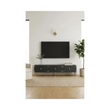 Vivense Alfa Tv Sehpası Antrasit Gold 180 cm TSA1897AG - 180 cm x 29.6 cm x 40.6 cm