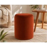 Vivense Alora Silindir Puf, Kiremit - 40 cm x 40 cm x 45 cm