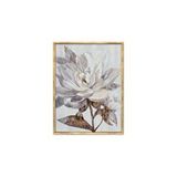 Vivense Altin Çerçeveli Single Flower Yağli Boya Dokulu Tablo, 100x150