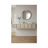 Vivense Arex Dresuar Antre Hol Rafı Beyaz Gold 120 cm DA1238BG - 120 cm x 30 cm x 25.5 cm
