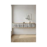 Vivense Arex Duvara Montaj Tv Sehpası Safirmeşe Beyaz Silver 120 cm TDA1238DBS - 120 cm x 30 cm x 25.5 cm