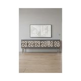Vivense Arex Tv Sehpası Antrasit Traverten Silver 120 cm TSA1238ATS - 120 cm x 30 cm x 40.5 cm