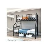 Vivense Argimo İmaj Üç Kişilik Metal Ranza, Siyah, 90x190 Siyah