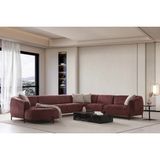 Vivense Armoni Large Köşe Koltuk, Sol - Bordo - 1 cm x 1 cm x 77 cm