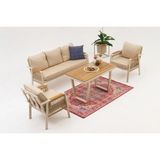 Vivense Artemis Midi Bahçe Takımı - 160 cm x 68 cm x 77 cm - Cappuccino
