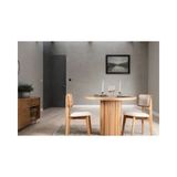 Vivense Asus Natural Ahşap Yuvarlak Masa Takımı, 90X90 - Naturel - 44 cm x 46 cm