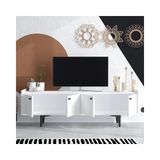 Vivense Atlas Tv Sehpası, DEC0043 - Beyaz - 150 cm x 40 cm x 57 cm