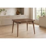 Vivense Avanos Ahşap Ayaklı Katlanır Kanatlı Mdf Mutfak Masası, Ceviz Ceviz - 60X90 (90X120)