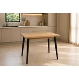 Vivense Avanos Mdf Sabit Mutfak Masası, 60X90 Cm, Naturel Siyah