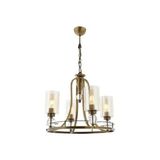 Vivense Avonni Dorinda Eskitme Avize - 50 cm x 50 cm x 85 cm - Eskitme Pirinç