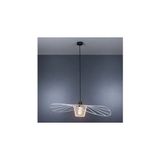 Vivense Ayşin Şapka Endüstriyel Avize, Beyaz Siyah, Çap 80 cm