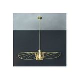 Vivense Ayşin Şapka Endüstriyel Avize, Eskitme Gold, Çap 80 Cm Altın
