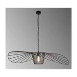 Vivense Ayşin Şapka Endüstriyel Avize, Siyah, Çap 120 cm - 120 cm x 120 cm x 120 cm