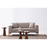 Vivense Babil Ikili Kanepe, Krem - 180 cm x 90 cm x 70 cm