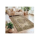 Vivense Bej Madalyon Vintage Kilim Dokuma Taban Hali, 319 Yng, 120x180 Cm Çok Renkli