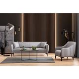Vivense Bellisimo Koltuk Takımı, Açık Gri - 220 cm x 95 cm x 67 cm