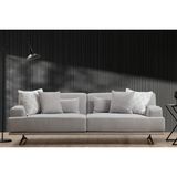 Vivense Bentley Üçlü Koltuk, Gri - 235 cm x 102 cm x 78 cm