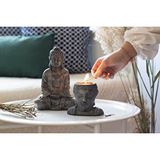 Vivense Beton Buddha Heykel Ve Mumluk Set