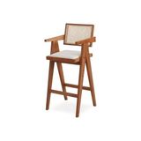 Vivense Betty Kollu Bar Sandalyesi - Bej - 52 cm x 58 cm x 109 cm