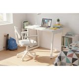Vivense Biga Ofis Masası ve Deniz Kollu Sandalye Set, Beyaz, 60X90 cm