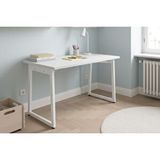 Vivense Biga Sabit Mdf Metal Ayak Çalışma Ofis Masası 60X120 cm - Beyaz