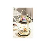Vivense Bino Kurabiyelik İkramlik,gold, 2 Katli, 40 Cm Altın