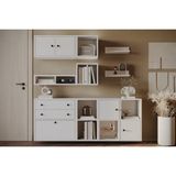 Vivense Bk Çok Amaçlı Dolap, Duvara Monte Üst Modül, Kbr - Beyaz - 165.4 cm x 30 cm x 65.4 cm