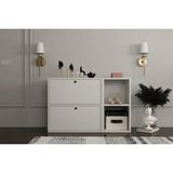 Vivense Bk Concept Ayakkabılık, 2 Kapaklı, AYK-1044-Ç - Beyaz