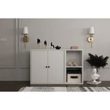 Vivense Bk Concept Ayakkabılık, 2 Kapaklı, AYK-1046-Ç - Beyaz
