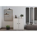 Vivense Bk Concept Ayakkabılık, 2 Kapaklı, AYK-1055-Ç - Beyaz