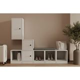 Vivense Bk Concept Ayakkabılık, 3 Kapaklı, MST-AYK-1010 - Beyaz