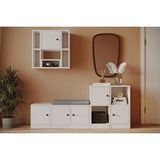 Vivense Bk Concept Ayakkabılık, 5 Kapaklı, KBR-AYK-1012 - Beyaz